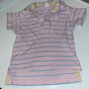 the Beaufort bonnet company Prim & Proper Polo striped pink and blue